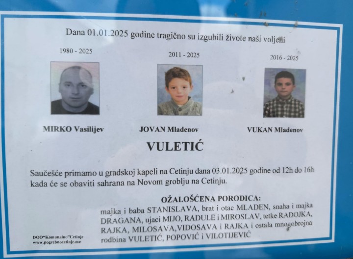 Devetogodišnji Vukan i njegov pet godina stariji brat Jovan Vuletić najmlađe žrtve masovnog zločina na Cetinju