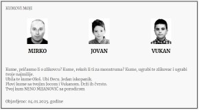 PRESS Da li je ovo motiv masovnog ubistva na Cetinju?