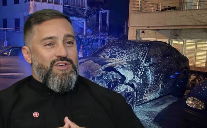 MITROPOLIJA Ugrožena bezbjednost najuže familije sveštenika Mijajla Backovića, zapaljen auto njegovog prijatelja