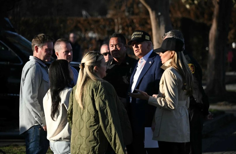 Melanija Tramp na srpskom jeziku razgovarala sa žrtvama požara u Los Anđelesu (video)