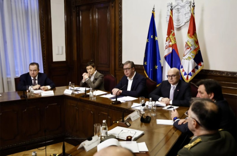 USVOJENO SEDAM ZAKLJUČAKA Održana hitna sjednica Savjeta za nacionalnu bezbjednost Srbije