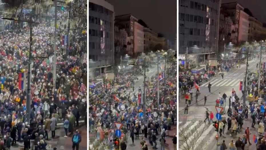 REDARSKA SLUŽBA POKRENULA LAVINU REAKCIJA Službe bezbjednosti objasnile šta se dogodilo sinoć na protestu u Beogradu (video)