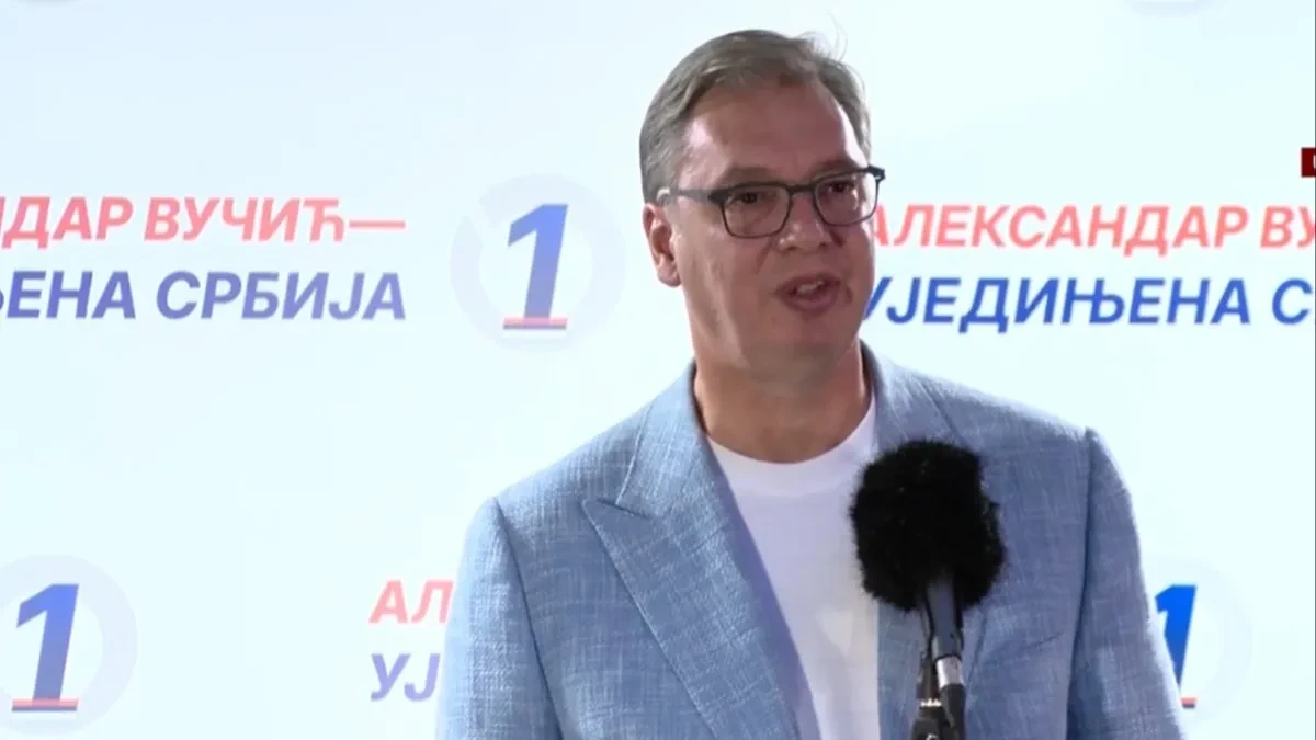 Vučić u Sremskoj Mitrovici: Skupili su se svi koji bi da raskomadaju Srbiju