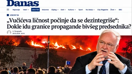 „Danas” Vučića napada psihološkim dijagnozama: Gdje su sada EU, OEBS i CRTA