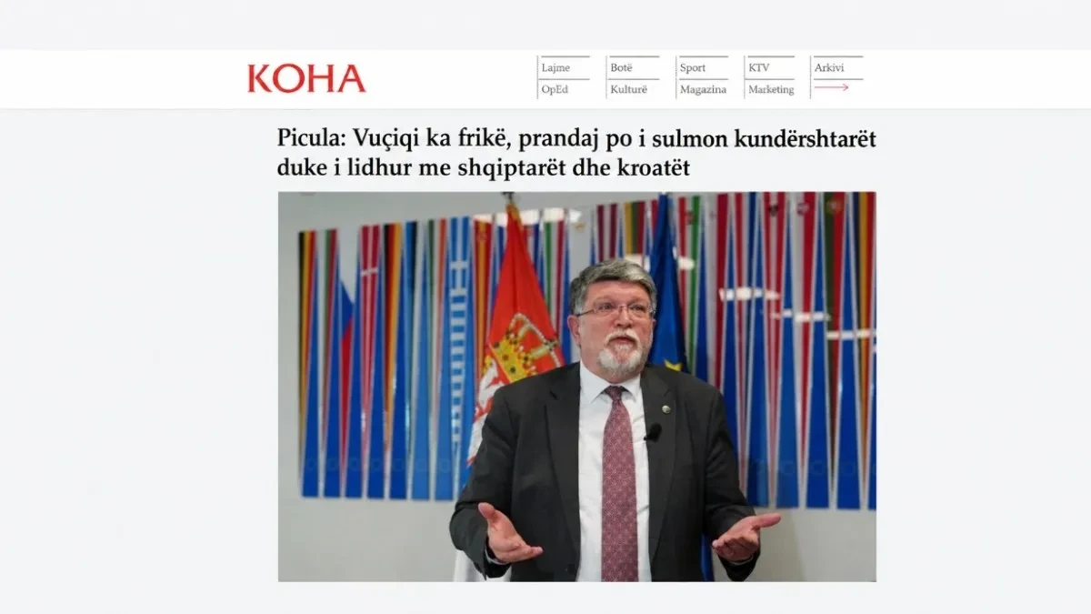 Picula napada Vučića, prištinski mediji prenose: „Plaši se šta bi mu se moglo dogoditi u Srbiji”
