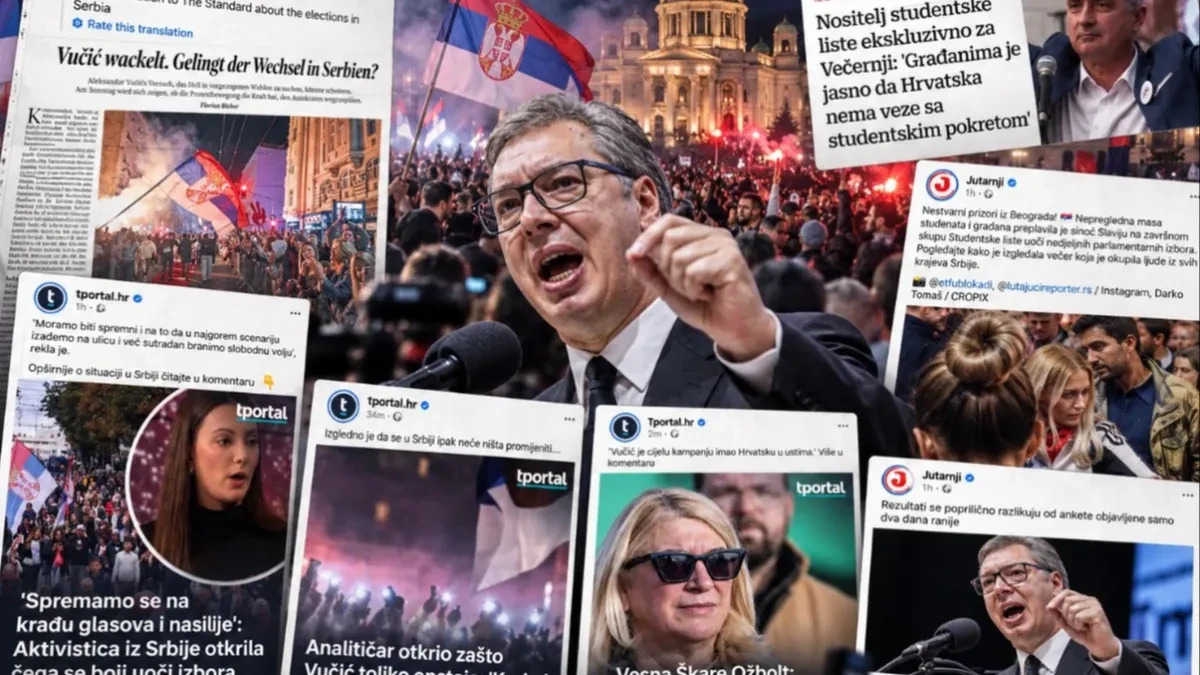 Zagreb analizira kako smijeniti Vučića: Hrvatski mediji preplavljeni tekstovima o izborima u Srbiji