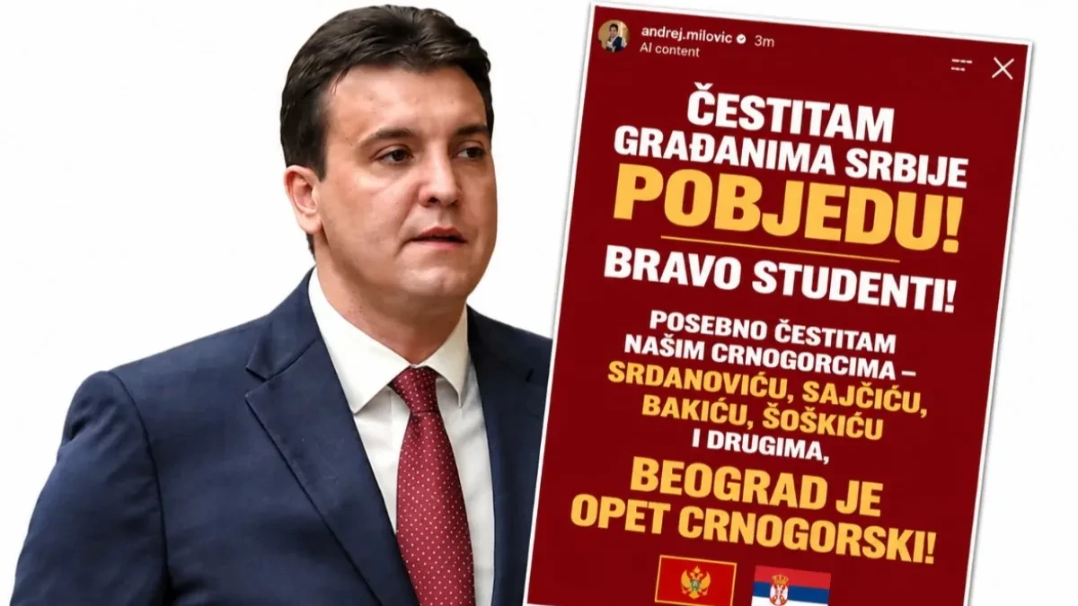 „Beograd je opet crnogorski”: Kontroverzni bivši ministar iz Podgorice proslavlja izborni rezultat u Srbiji