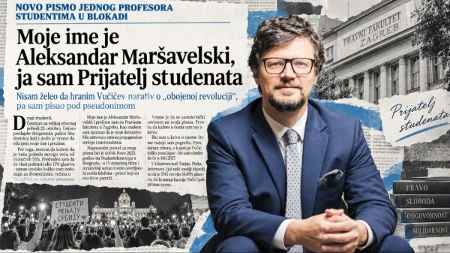 Profesor iz Hrvatske priznao: Dao sam argumente da Milo Lompar bude izbačen sa Studentske liste