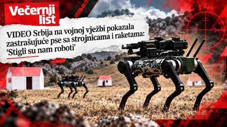 Robotski psi Vojske Srbije uznemirili hrvatske medije