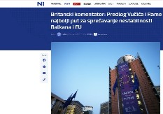I N1 priznao: Evropski analitičari podržavaju Vučićevu politiku