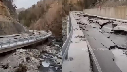 BUJICE RAZORILE PUT KA ŽARSKOM: U Mojkovcu uništeno više od kilometar novoizgrađene saobraćajnice, šteta milionska (VIDEO)