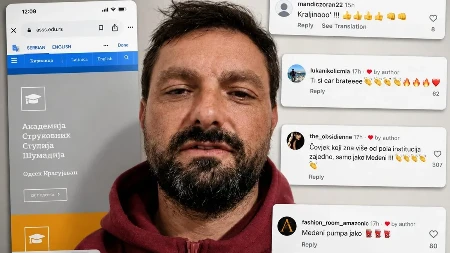 Miloš Medenica popularan među studentima blokaderima u Srbiji