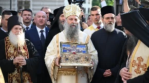 Pojas Presvete Bogorodice stigao u Beograd: Velika svetinja pravoslavnog svijeta predvodiće Spasovdansku litiju