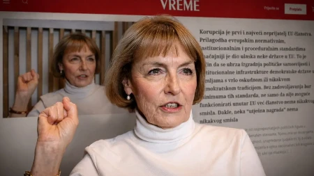„Vreme” dalo prostor hrvatskoj političarki da pozove na promjenu vlasti u Srbiji