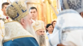 Duhovno sabranje u Podgorici povodom dolaska patrijarha Porfirija i igumana Jefrema
