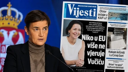 Brnabićeva: Naslovna strana „Vijesti” otkriva frustraciju zbog Vučića