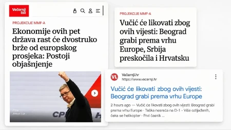 Hrvati promijenili naslov zbog Vučića, ali nisu mogli da sakriju uspjeh Srbije