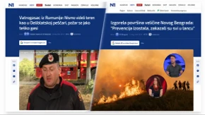 Dva teksta za 14 minuta: N1 optuživao službe, pa objavio pohvale srpskim vatrogascima