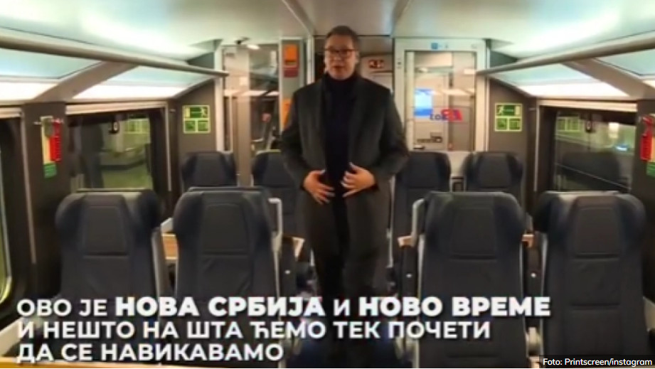 OVO JE NOVA SRBIJA I NOVO VRIJEME Vučić objavio snimak povodom primopredaje Štadlerovog brzog voza (VIDEO)