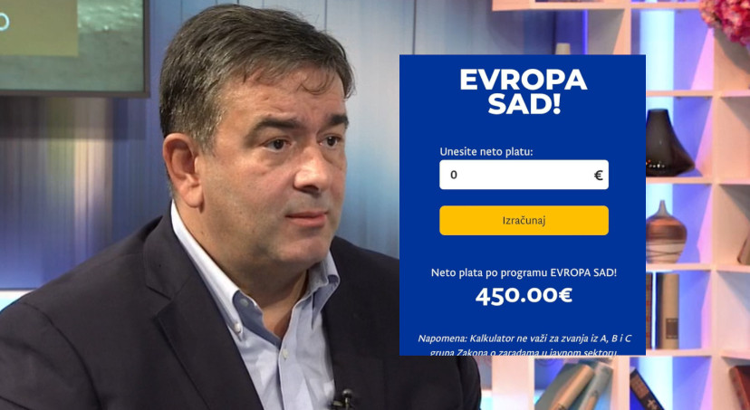 PREVARA VIJEKA! Medojević otkrio: Svi oni koji imaju platu nula eura, prema kalkulatoru primaće 450, navali narode!