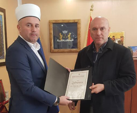VJERSKE ZAJEDNICE SU VAŽAN FAKTOR Medžlis Islamske zajednice u posjeti predsjedniku Marku Careviću!