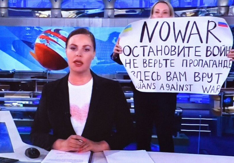 Voditeljka prekinute emisije na ruskoj TV državljanka Crne Gore