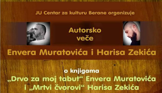 Autorsko veče Envera Muratovića i Harisa Zekića u Narodnoj biblioteci “Dr Radovan Lalić“