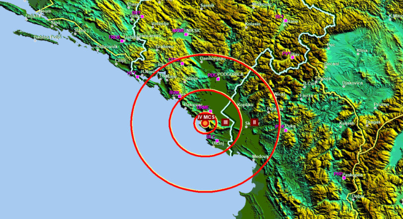 Registrovan zemljotres u okolini Bara