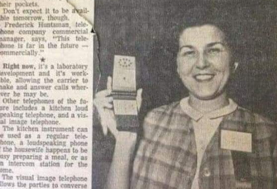ZVUČI NESTVARNO Novinski članak iz 1963. godine predvidio oblik, veličinu i karakteristike mobilnog telefona?