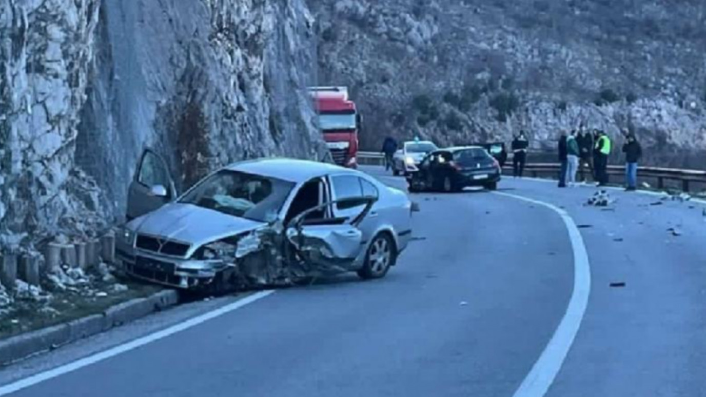 Udes na putu Podgorica – Nikšić, jedna osoba povrijeđena