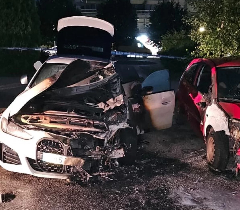 Uhapšeni Danilovgrađani zbog sumnje da su u Nikšiću zapalili BMW vrijedan 75.000 evra
