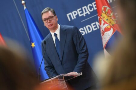 Predsjednik Srbije Aleksandar Vučić boravi u Skoplju