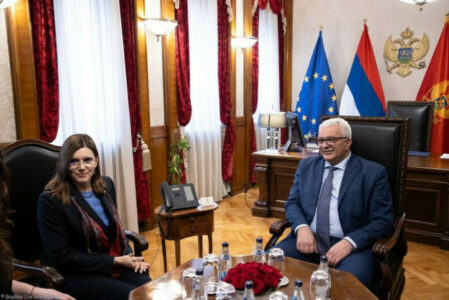 Predsjednik Skupštine održao radni sastanak sa ambasadorkom EU u Crnoj gori