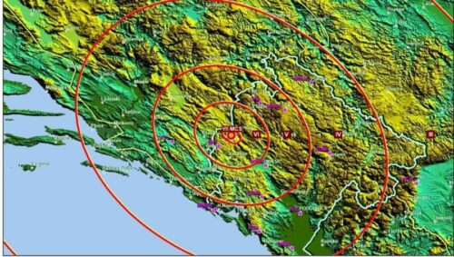 Jači zemljotres između Crne Gore i Republike Srpske