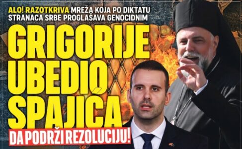 Grigorije je ubijedio Spajića da podrži srebreničku rezoluciju