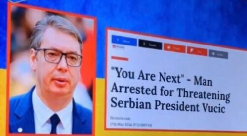 Uživo sa programa televizije CBS zaprijećeno Vučiću i nekolicini državnika (video)